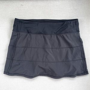 Lululemon Pace Rival Mid-Rise Skirt 15” Long Black Size 6